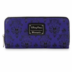Haunted Mansion Purple Zip Loungefly Wallet